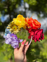 Load image into Gallery viewer, Asha Rainbow Flower crown [Large]
