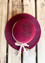 Load image into Gallery viewer, Paisley Basher Style Hat [Burgundy]

