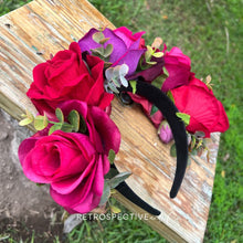 Load image into Gallery viewer, Nocturne Rose Flower crown [Large]
