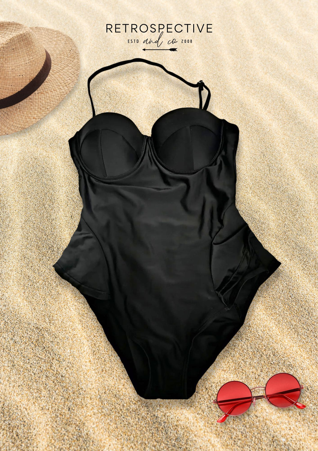Avril frill Full suit [Black] Small