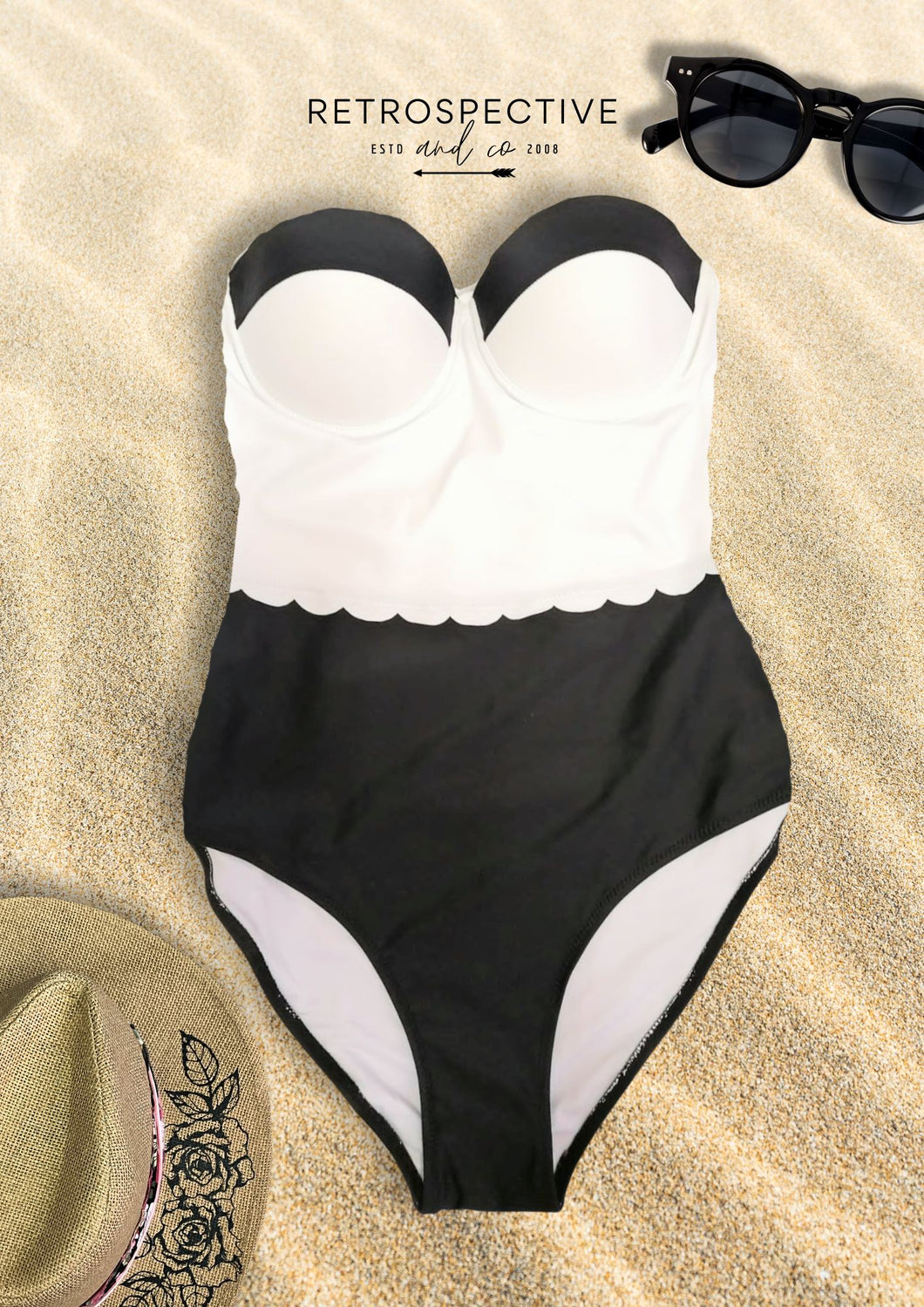 Skye Two tone  Full suit [Black/White] XLarge