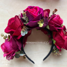 Load image into Gallery viewer, Nocturne Rose Flower crown [Large]
