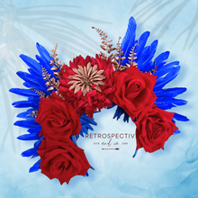 Load image into Gallery viewer, Aves Goddess feather &amp; Flora Crown
