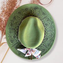 Load image into Gallery viewer, Full Mandala Custom Fedora [Green]
