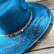 Load image into Gallery viewer, Suedette Stetson [Teal]
