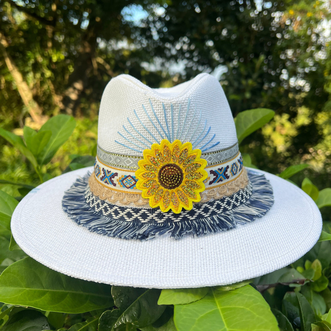 Helios Sunflower panama Panama Hat [white]