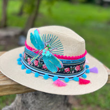 Load image into Gallery viewer, Libellula dragonfly Panama Hat [cream]
