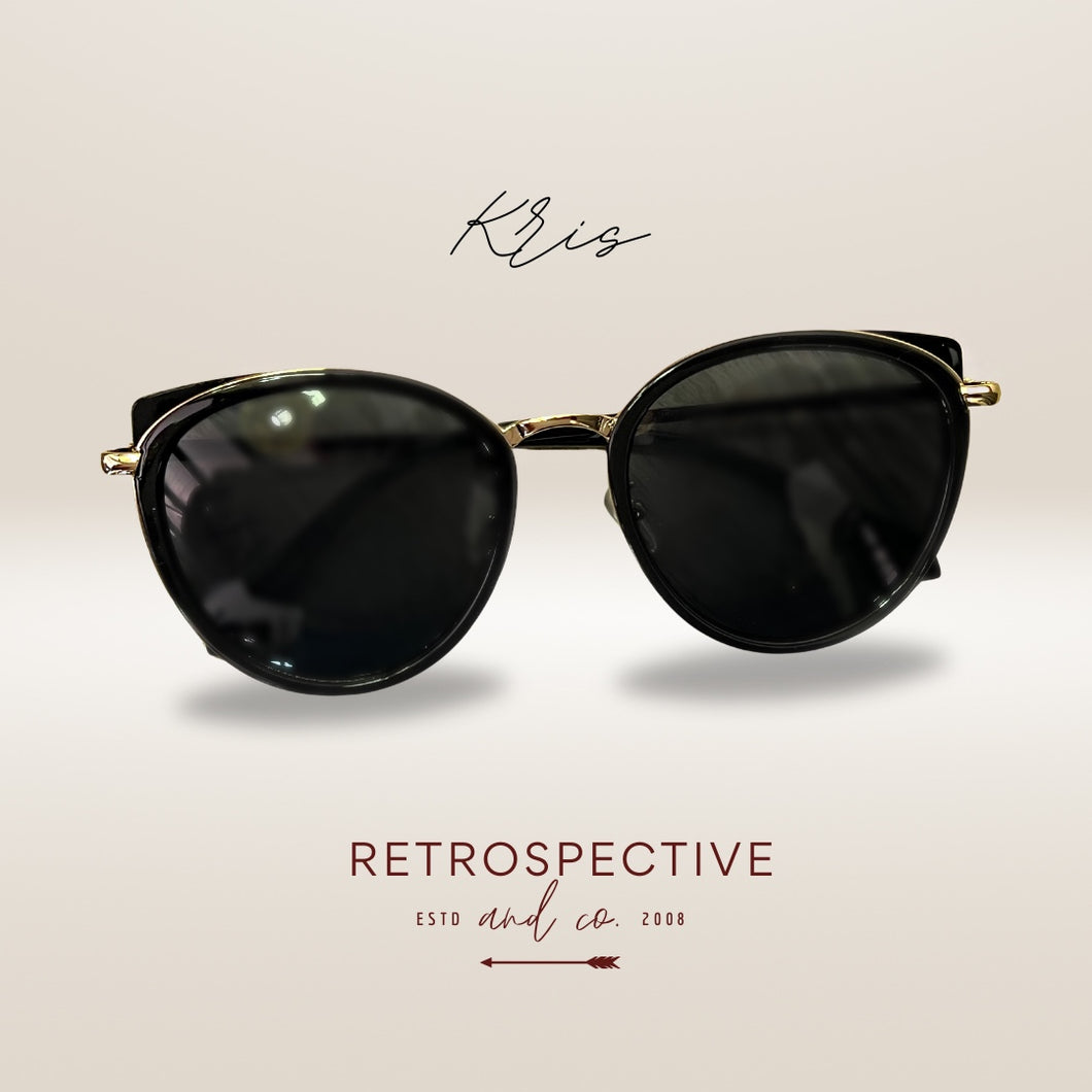Kris Cat eye Sunglasses [Black]
