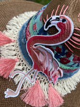 Load image into Gallery viewer, Rosada blush flamingo Panama Hat [coffee]
