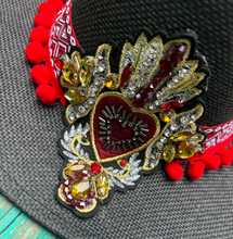 Load image into Gallery viewer, Matador sacred heart Panama Hat [black]
