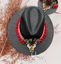 Load image into Gallery viewer, Matador sacred heart Panama Hat [black]
