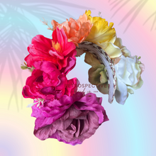 Load image into Gallery viewer, Large sunset Flower Crown
