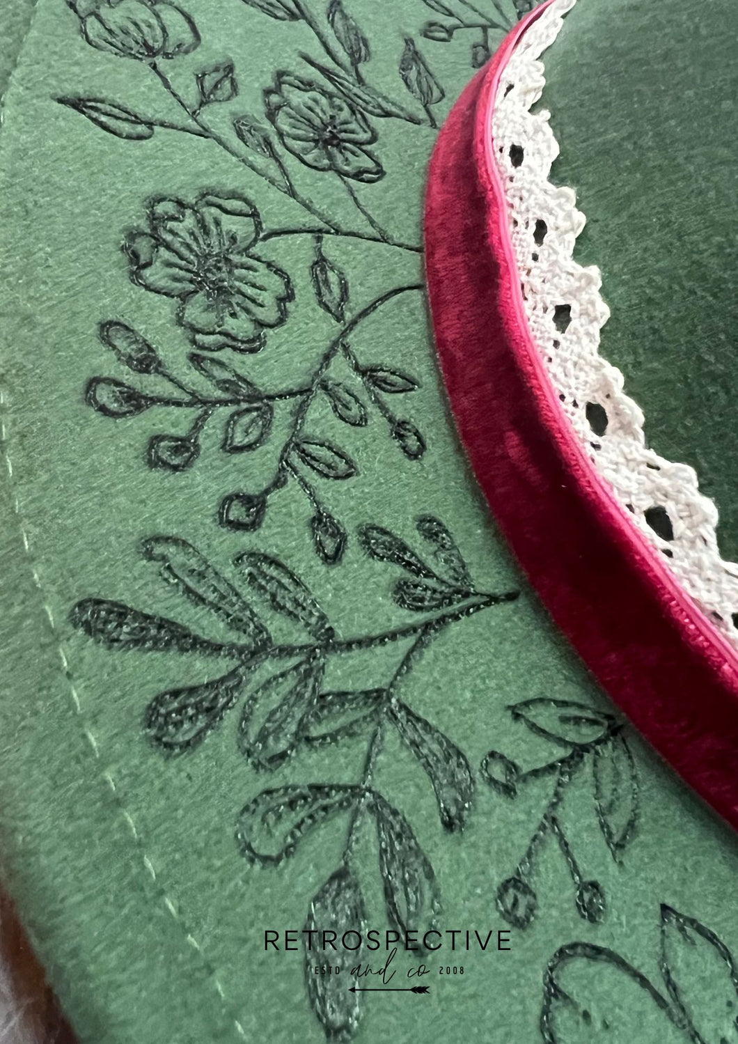 Botanical Spring Garden Custom Fedora [Green]