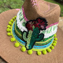 Load image into Gallery viewer, Sun Pavillion Cactus Panama Hat [coffee]
