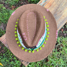Load image into Gallery viewer, Sun Pavillion Cactus Panama Hat [coffee]
