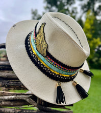 Load image into Gallery viewer, Theia Goddess Wing Panama Hat [Cream]
