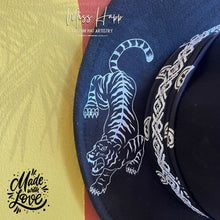 Load image into Gallery viewer, Dark Boho Tiger Fedora [Black]
