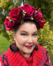 Load image into Gallery viewer, Nocturne Rose Flower crown [Large]
