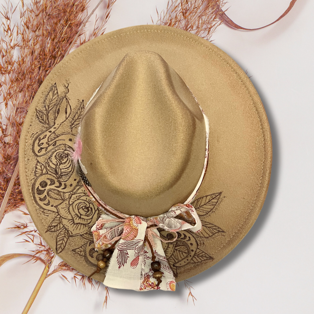 Mystic Viper and Rose Fedora [Sand]