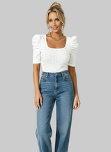 Load image into Gallery viewer, Eve Puff Sleeve Blouse [White] XLarge

