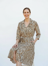 Load image into Gallery viewer, Elani Shirt Dress [leopard]
