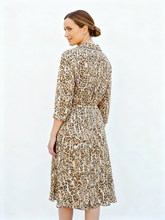 Load image into Gallery viewer, Elani Shirt Dress [leopard]

