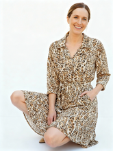 Load image into Gallery viewer, Elani Shirt Dress [leopard]
