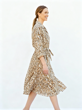 Load image into Gallery viewer, Elani Shirt Dress [leopard]
