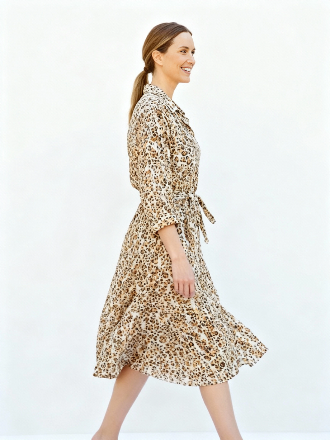 Elani Shirt Dress [leopard]