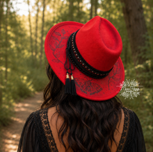 Load image into Gallery viewer, Moth and Leaf Fedora [Paprika]
