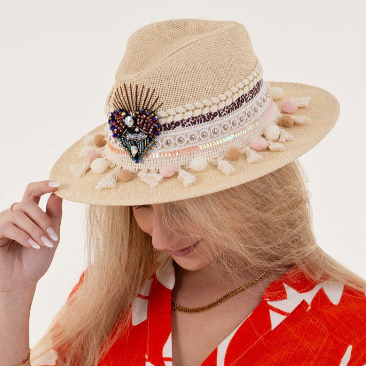 Sacred Heart Panama Hat [cream]