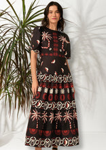 Load image into Gallery viewer, Palm Tree Maxi Dress [Black] XLarge
