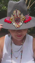 Load and play video in Gallery viewer, Matador sacred heart Panama Hat [black]
