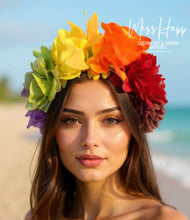 Load image into Gallery viewer, Asha Rainbow Flower crown [Large]
