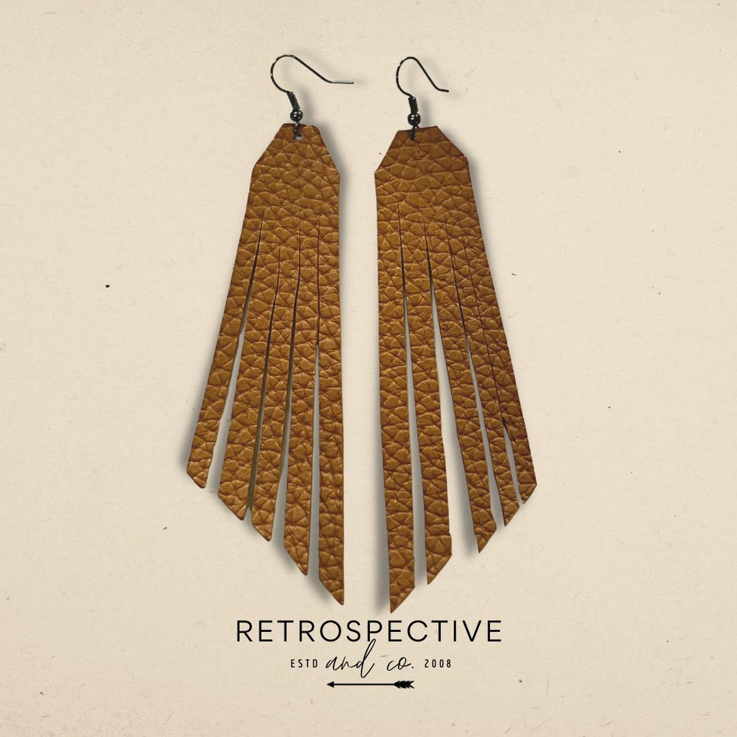 Tassle Earrings [Tan]