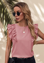Load image into Gallery viewer, Nola Frill Sleeve Blouse [Dusty Pink]
