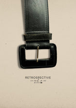 Load image into Gallery viewer, Vintage Square buckle belt [Black]
