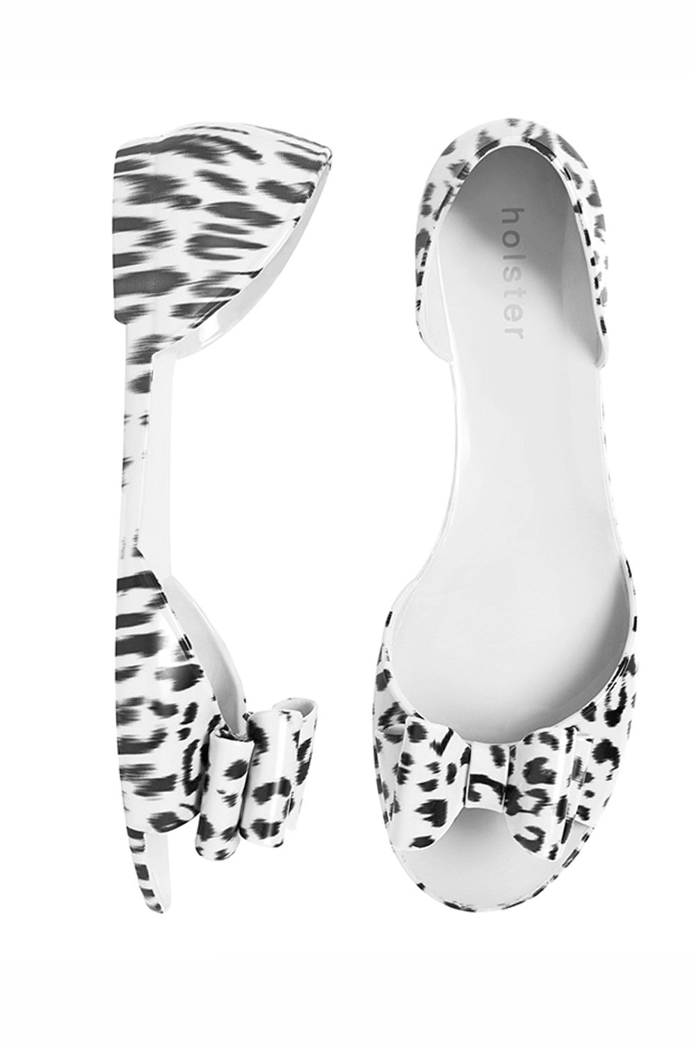 Jelly Cheetah Sandals White: Size 7