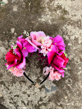 Load image into Gallery viewer, Blooming Pinks Spring Flower Crown
