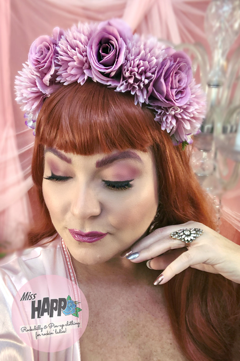Lilacs Rose Flower Crown