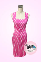 Load image into Gallery viewer, Pink Polka Dot shift Dress: Small
