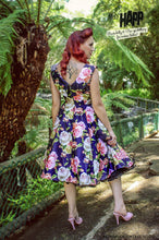 Load image into Gallery viewer, Navy Rose Nancy Dress: Small

