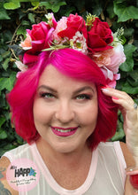 Load image into Gallery viewer, Blooming Pinks Spring Flower Crown
