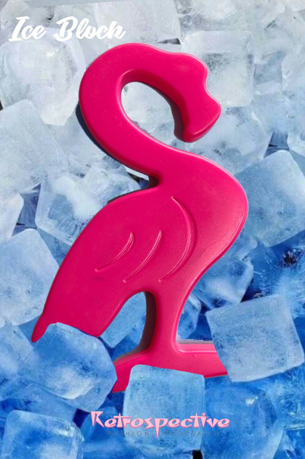 Pink Flamingo ice Block