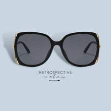 Load image into Gallery viewer, Haley Rhinestone Square Sunglasses [Black)

