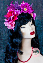 Load image into Gallery viewer, Sparkle Jewel Lilly and Rose Flower Crown

